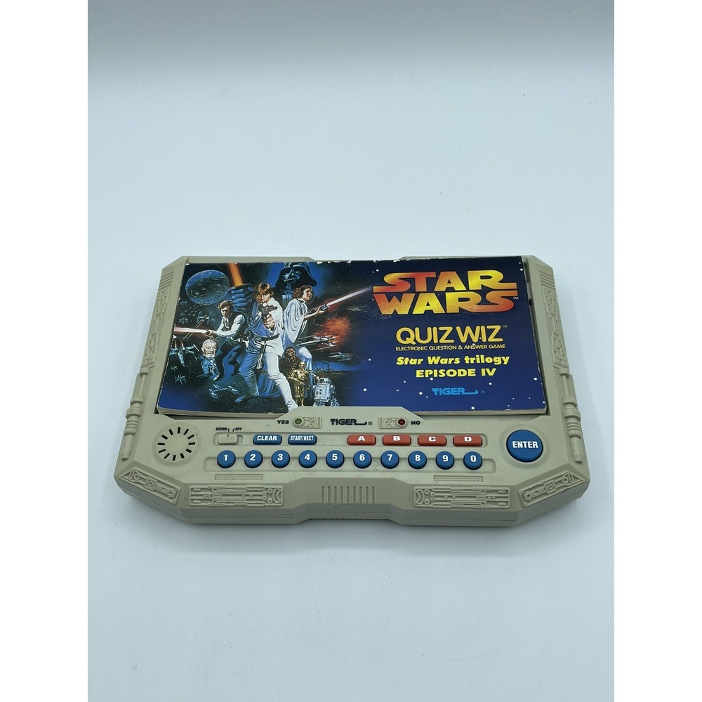 Vintage Quiz Wiz Star Wars With one Cartridge And Question Book - Tiger - Tested